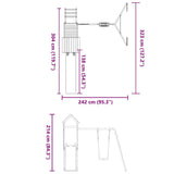 Outdoor Playset Solid Wood Pine