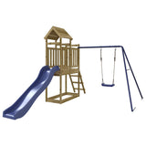 Outdoor Playset Impregnated Wood Pine - Front View