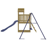 Outdoor Playset Impregnated Wood Pine - Rear View