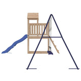 Outdoor Playset Solid Wood Pine - Rear View