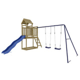 Outdoor Playset Impregnated Wood Pine - Front View