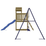 Outdoor Playset Impregnated Wood Pine - Rear View