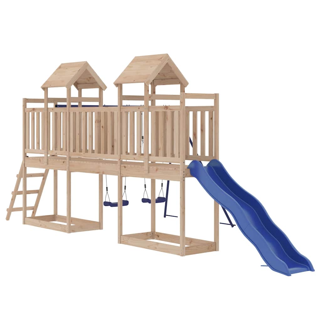 Outdoor Playset Solid Wood Pine