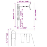 Outdoor Playset Solid Wood Pine - Extra Image