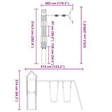 Outdoor Playset Solid Wood Douglas - Extra Image