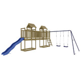 Outdoor Playset Impregnated Wood Pine - Front View