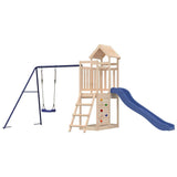 Outdoor Playset Solid Wood Pine - Front View