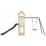 Outdoor Playset Solid Wood Pine - Rear View