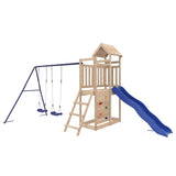 Outdoor Playset Solid Wood Pine - Front View