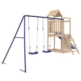 Outdoor Playset Solid Wood Pine - Side View