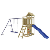 Outdoor Playset Impregnated Wood Pine - Front View