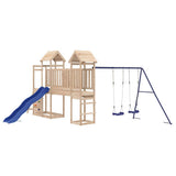 Outdoor Playset Solid Wood Pine - Side View