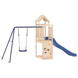 Outdoor Playset Solid Wood Pine - Side View