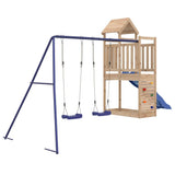 Outdoor Playset Solid Wood Pine - Side View