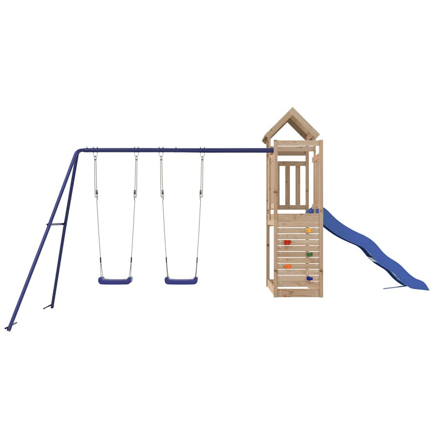 Outdoor Playset Solid Wood Pine