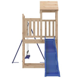Outdoor Playset Solid Wood Pine - Rear View