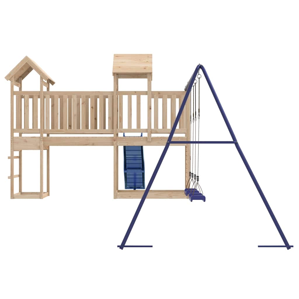 Outdoor Playset Solid Wood Pine