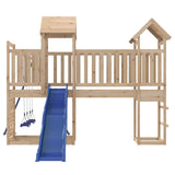 Outdoor Playset Solid Wood Pine - Rear View