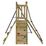 Outdoor Playset Impregnated Wood Pine - Top-Down View