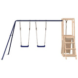 Outdoor Playset Solid Wood Pine - Rear View