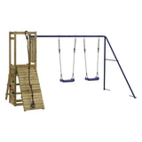 Outdoor Playset Impregnated Wood Pine - Front View