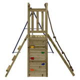 Outdoor Playset Impregnated Wood Pine - Top-Down View