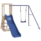 Outdoor Playset Solid Wood Pine - Front View