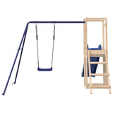 Outdoor Playset Solid Wood Pine - Rear View