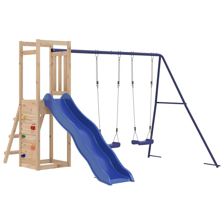 Outdoor Playset Solid Wood Pine