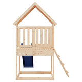 Outdoor Playset Solid Wood Pine - Rear View