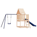 Outdoor Playset Solid Wood Pine - Front View