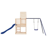 Outdoor Playset Solid Wood Pine - Rear View