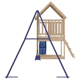 Outdoor Playset Solid Wood Pine - Top-Down View