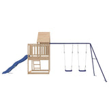 Outdoor Playset Solid Wood Pine - Rear View