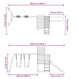 Outdoor Playset Impregnated Wood Pine