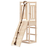 Playhouse with Climbing Wall Solid Wood Pine