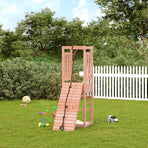 Playhouse with Climbing Wall Solid Wood Douglas
