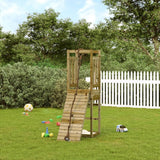Playhouse with Climbing Wall Impregnated Wood Pine