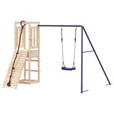 Outdoor Playset Solid Wood Pine - Side View