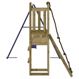 Outdoor Playset Impregnated Wood Pine - Rear View