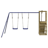 Outdoor Playset Impregnated Wood Pine - Close-Up Angle