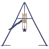 Outdoor Playset Solid Wood Pine - Rear View