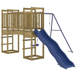 Outdoor Playset Impregnated Wood Pine - Front View