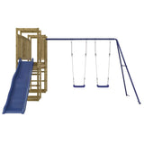 Outdoor Playset Impregnated Wood Pine - Top-Down View