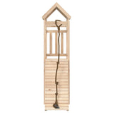 Playhouse with Climbing Wall Solid Wood Pine - Top-Down View