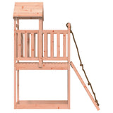 Playhouse with Climbing Wall Solid Wood Douglas - Rear View