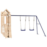 Outdoor Playset Solid Wood Pine - Front View