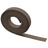 Garden Edgings 3 pcs Brown 10 m 10 cm Polyethylene - 45-Degree Angle