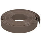 Garden Edgings 5 pcs Brown 10 m 10 cm Polyethylene - Top-Down View