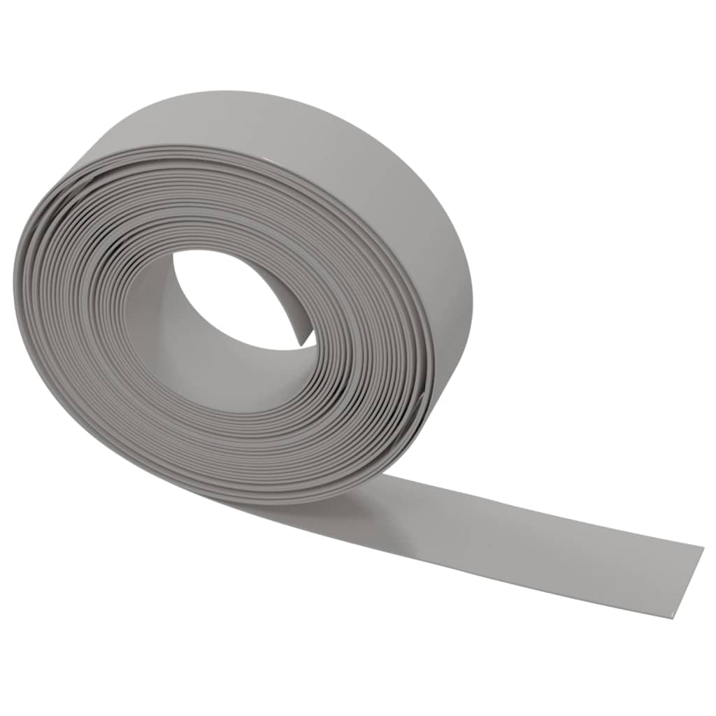 Garden Edgings 4 pcs Grey 10 m 15 cm Polyethylene